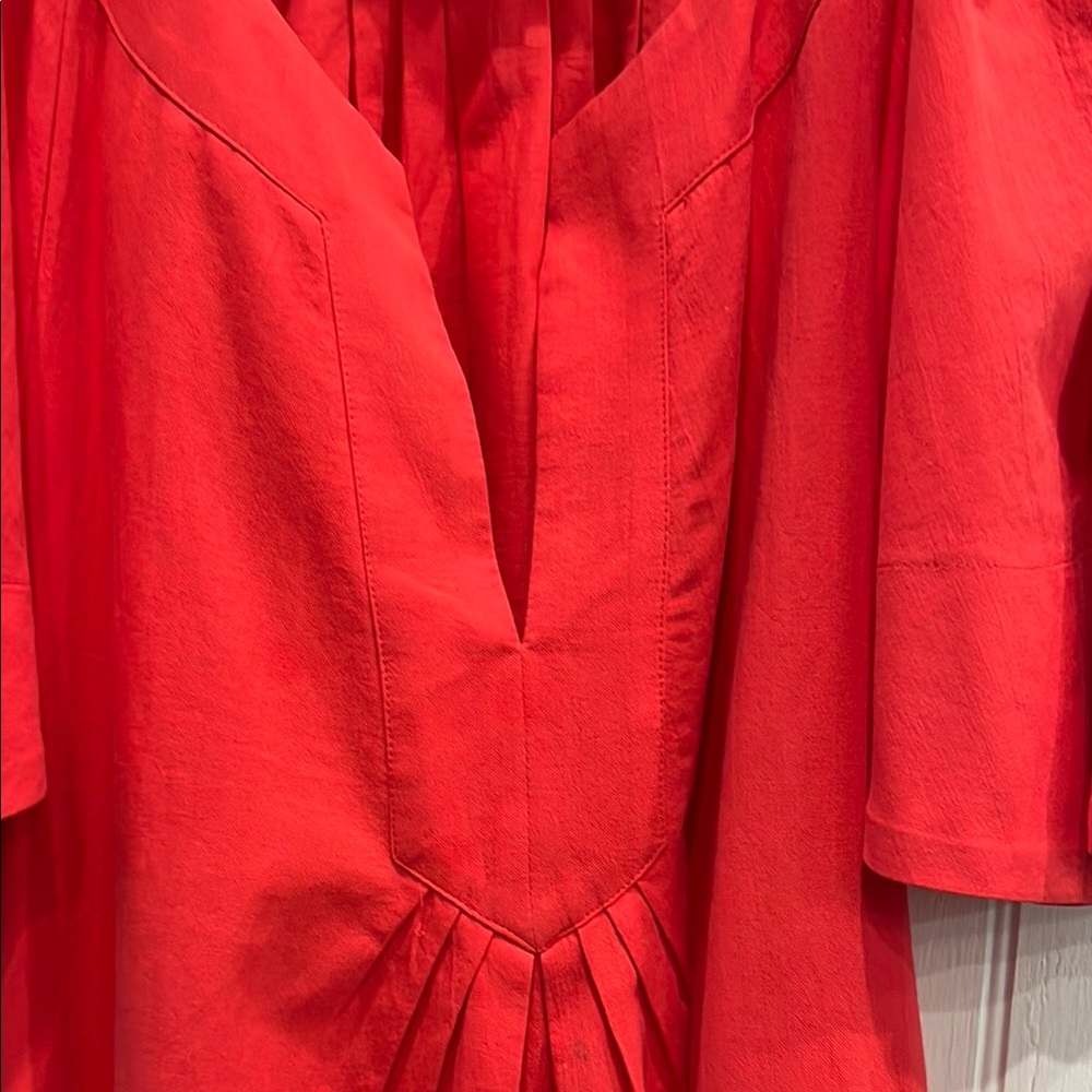 Pomander Place Red Flutter Sleeve Midi Dress - Picture 4 of 7